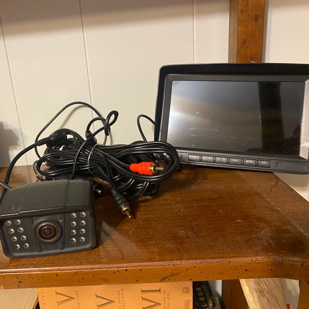 Black Backup Camera with Monitor
